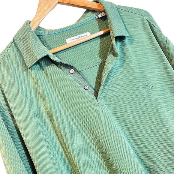 Tommy Bahama Island Zone Coolmax Polo Shirt Men’s 2XL Green Short Sleeve - Picture 6 of 6